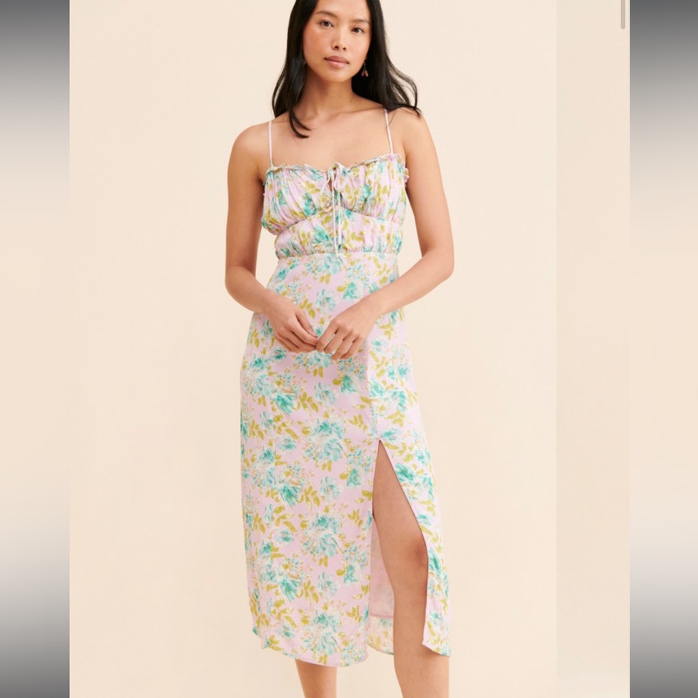 ASTR THE LABEL VERANA MIDI DRESS